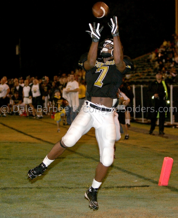 Jimmy Drye hauls in a touchdown. 